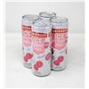 Image 1 : 4 PACK OF SMIRNOFF ICE LIGHT RASPBERRY 355ML 4%