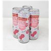 Image 1 : 4 PACK OF SMIRNOFF ICE LIGHT RASPBERRY 355ML 4%