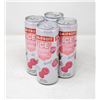 Image 1 : 4 PACK OF SMIRNOFF ICE LIGHT RASPBERRY 355ML 4%