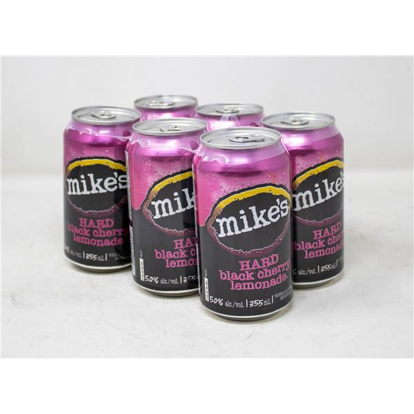 6 PACK OF MIKES HARD BLACK CHERRY LEMONADE 355ML