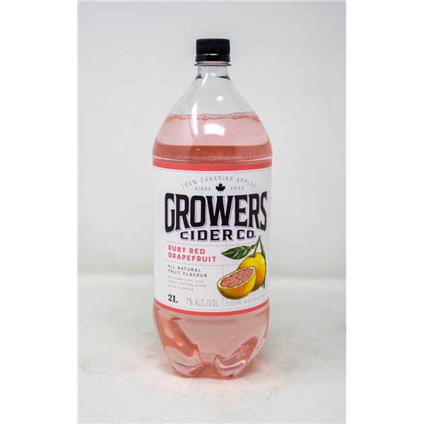 GROWERS CIDER RUBY RED GRAPEFRUIT 2L 7% ALCOHOL