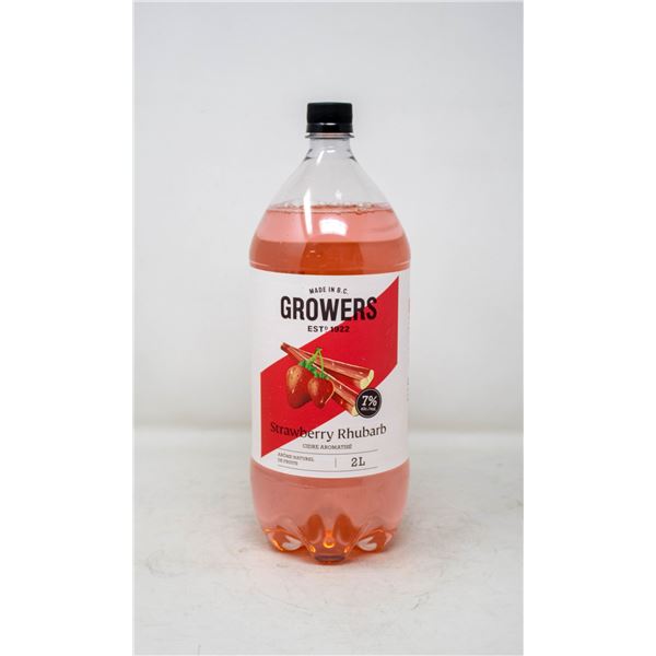 GROWERS STRAWBERRY RHUBARB 2L 7% ALCOHOL