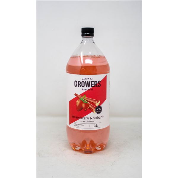 GROWERS STRAWBERRY RHUBARB 2L 7% ALCOHOL