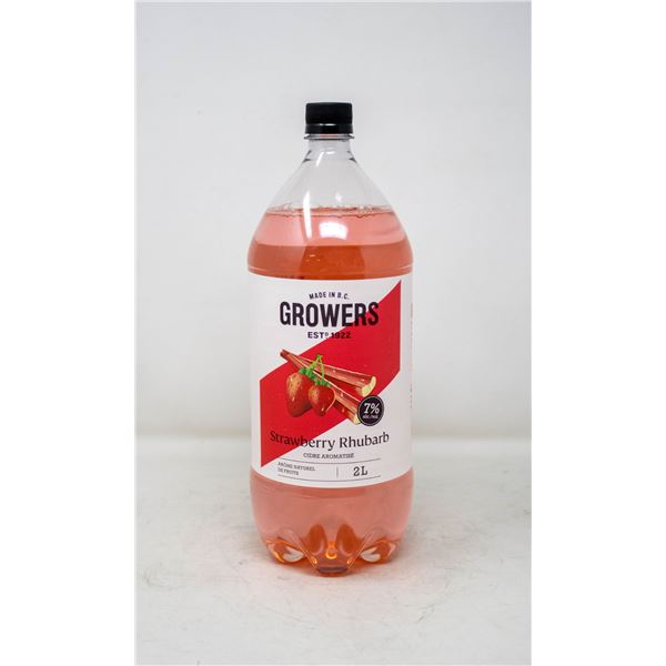 GROWERS STRAWBERRY RHUBARB 2L 7% ALCOHOL