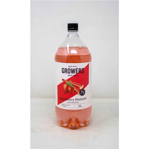 GROWERS STRAWBERRY RHUBARB 2L 7% ALCOHOL