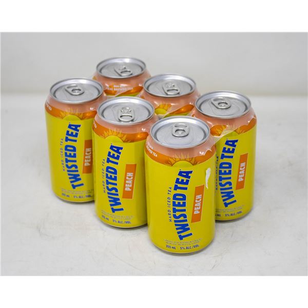 6 PACK TWISTED TEA PEACH FLAVOR 355ML 5%