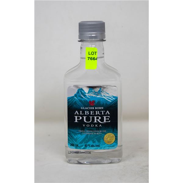 ALBERTA PURE VODKA TRIPLE DISTILLED 200ML 40%