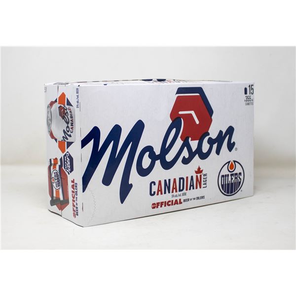 CASE OF 15 CANS OF MOLSON CANADIAN BEER 355ML