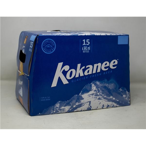 15 PACK OF BOTTLES OF KOKANEE BEER 341ML 5%