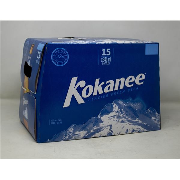 15 PACK OF BOTTLES OF KOKANEE BEER 341ML 5%