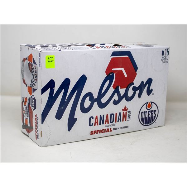 15 PACK OF MOLSON CANADIAN BEER 355ML CANS 5%