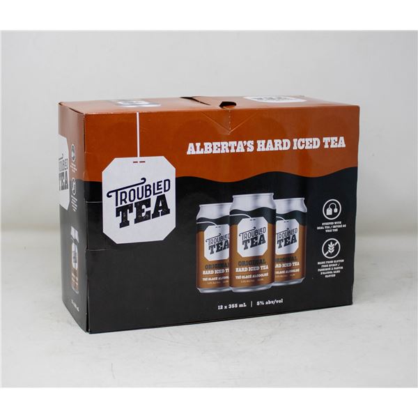 12 PACK TROUBLED TEA ORIGINAL HARD ICED TEA 355ML