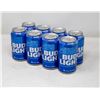 Image 1 : 8 PACK OF BUDLIGHT BEER 355ML 4% ALCOHOL CONTENT