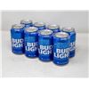 Image 1 : 8 PACK OF BUDLIGHT BEER 355ML 4% ALCOHOL CONTENT