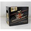 Image 1 : 12 PACK OF MILLER GENUINE DRAFT BEER 355ML BOTTLES