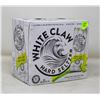 Image 1 : 6 PACK OF WHITE CLAW NATURAL LIME SPARKLING