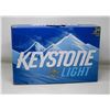 Image 1 : 24 PACK OF KEYSTONE LIGHT BEER 355ML CANS 4%