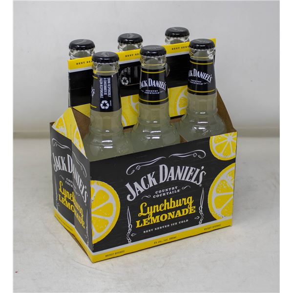 6 PACK OF JACK DANIELS LYNCHBURG LEMONADE 296ML