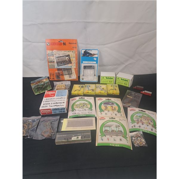 Assortment of Model Railway Accessories