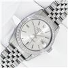 Image 2 : Rolex Mens Stainless Steel Silver Index Diamond Bezel Datejust  36MM