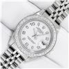 Image 2 : Rolex Ladies Quickset White Arabic Diamond Datjust Wristwatch 26MM