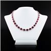 Image 1 : 65.37 ctw Burmese Ruby and 9.32 ctw Diamond 14K White Gold Necklace (GIA CERTIFI