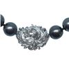 Image 2 : Pearl and Diamond Necklace - 14KT White Gold