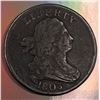 Image 1 : 1803 USA Draped Bust 1/2 Cent Good