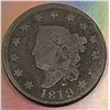 Image 1 : 1819 USA Matron Head One Cent Large Date Good-3