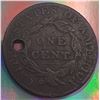 Image 2 : 1822 USA Matron Head One Cent Holed only