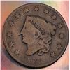 Image 1 : 1831 USA Matron Head One Cent VG