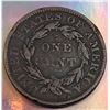Image 2 : 1835 Small 8 USA Matron Head One Cent VG