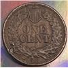 Image 2 : 1863 Indian head One cent Scratch and small dig  Good-VF