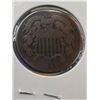 Image 2 : 1864 USA Two Cent  Rotated 180 % degre UP UP