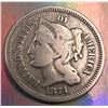 Image 1 : 1874 Nickel Three cent G-4