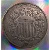 Image 2 : 1867 USA Shield Nickel Five Cent Var.2 F-12