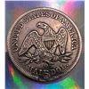 Image 2 : 1855 O PLug USA Half Dollar Liberty Seated Arrow at Date EF-45