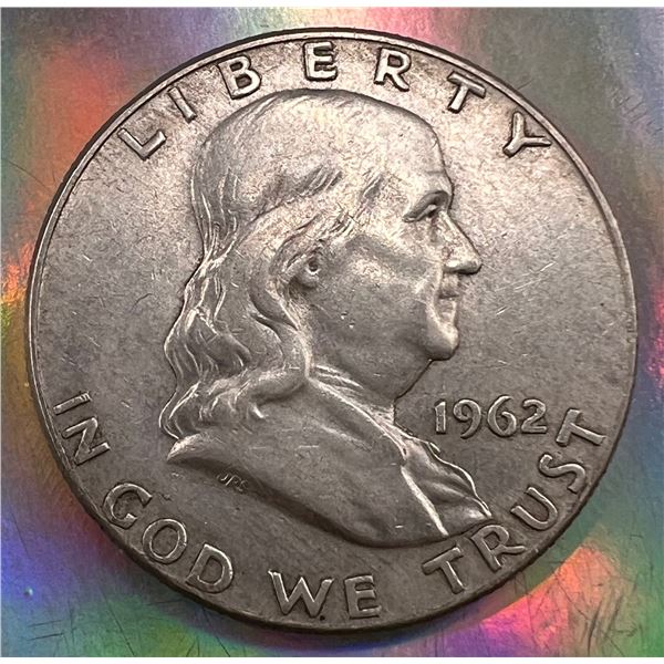 1962 D USA Half Dollar Franklin