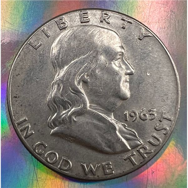 1963 USA Half Dollar Franklin