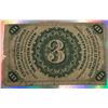 Image 2 : 1863 USA  Fractional George Washington Three cents Note
