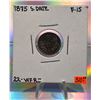 Image 4 : 1875 5 cents Small date F-15