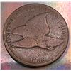 Image 1 : 1858 Large letters USA Flying Eagle One Cent VG-8