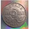 Image 1 : 1925 Canada 5 Cents keydate with Rim Damage