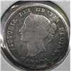 Image 3 : 1858 large Date Canada Silver 5 cents Good-4