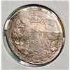 1870 Flat Rim Damage Canada Silver 5 cents-VG