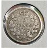 1871 Canada Silver 5 cents VG-10