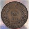 Image 1 : 1920 Newfoundland One cent VF-20