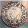 1874 Newfoundland Silver 50 Cents G-6