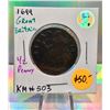 1699 Great Britain half Penny KM # 503