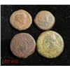 Image 1 : 4 different Ptolemaic bronze coins